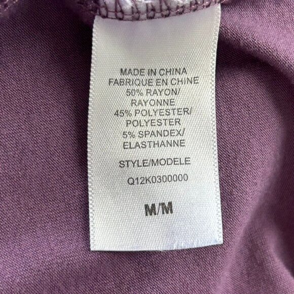 Guess Women's Flutter Sleeve Mini Pullover Dress in Purple - Size M - Picture 4 of 5